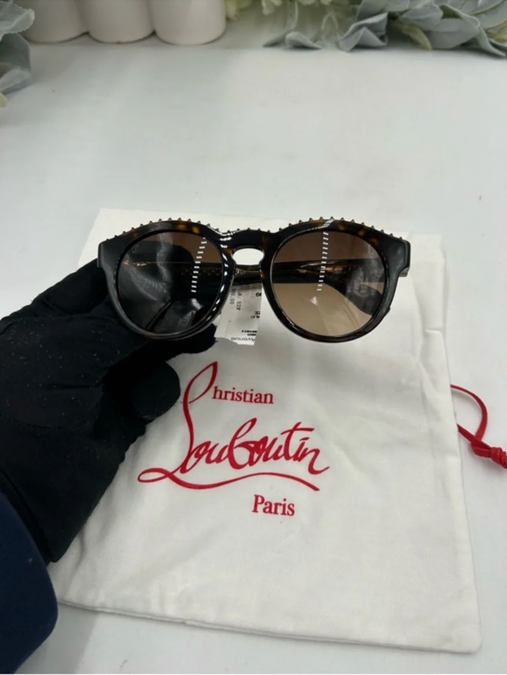 Women’s Christian Louboutin ANOUCK LB0024 acetate sunglasses made in Italy